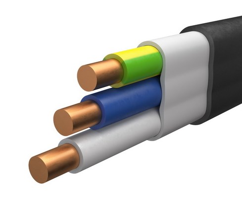  ВВГ 3х4П-кабель силовой медный плоский дв.изол.ПВХ