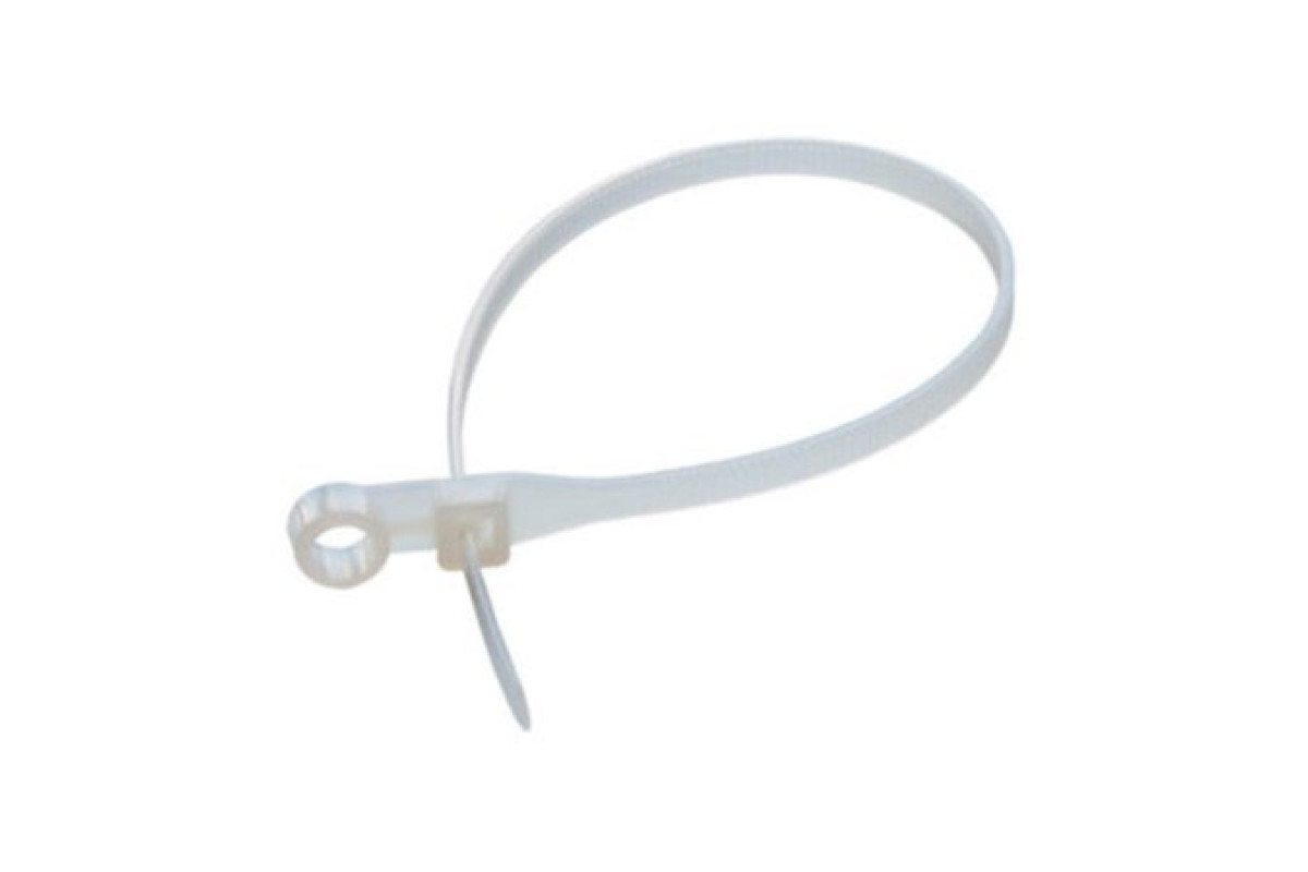 Кабельная стяжка 4,3х220 бел. (под винт)  бел.