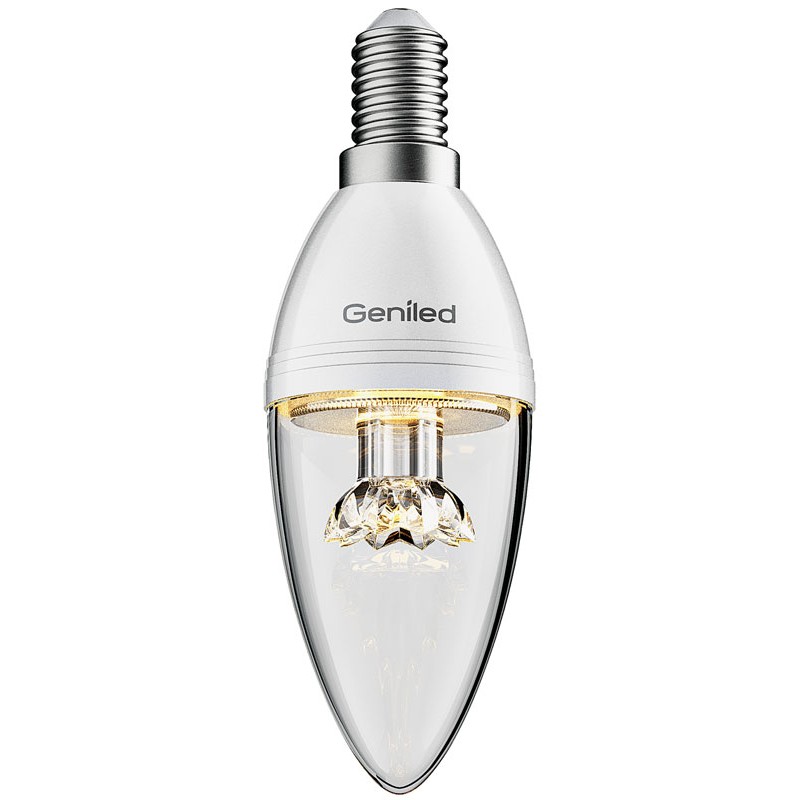  Светодиодная лампа Geniled E27 C37 8Вт 2700К линза 