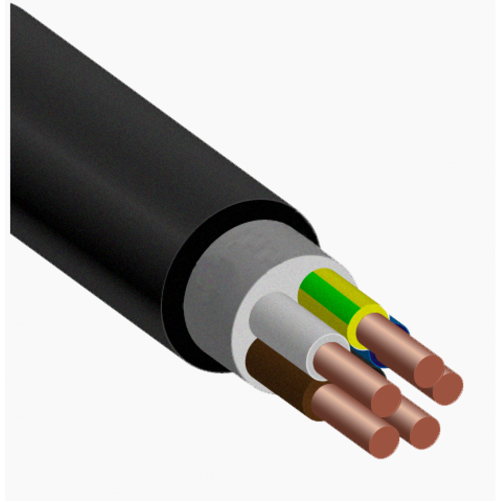  ВВГ 5х6-кабель силовой медный дв.изол.ПВХ