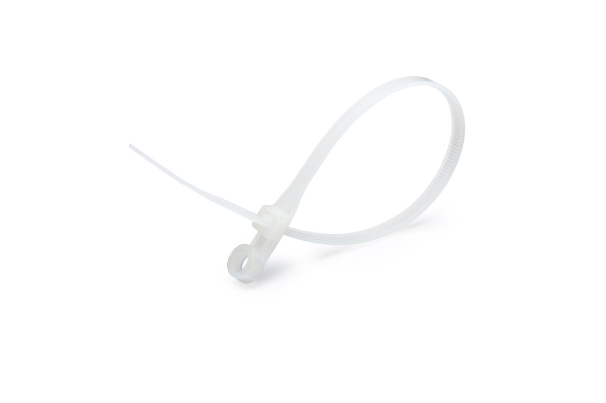 Кабельная стяжка 3,5х100 бел. (под винт)  бел.