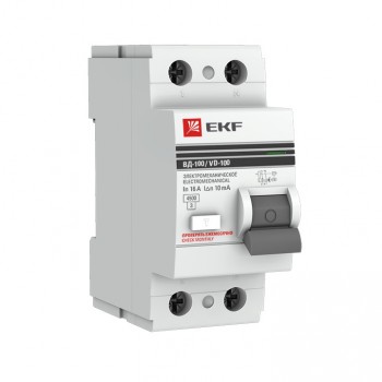 EKF PROxima устройство защитного отключения УЗО 2P 25А/30мА (электромех.) 4,5кА 