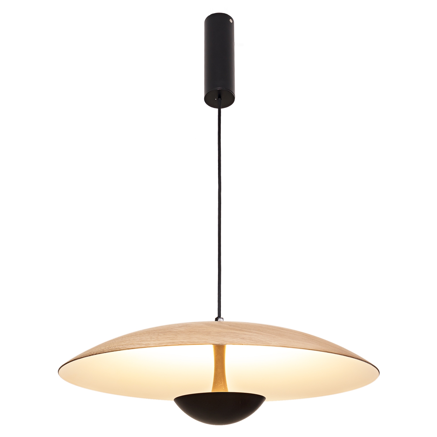 Подвесной светодиодный светильник G61165/1P BK+WOOD